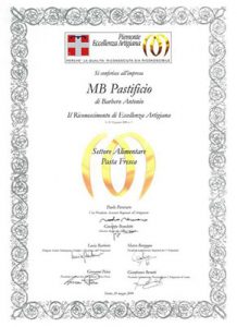 Eccellenza Artigiana 2009 - MB Pastificio artigianale